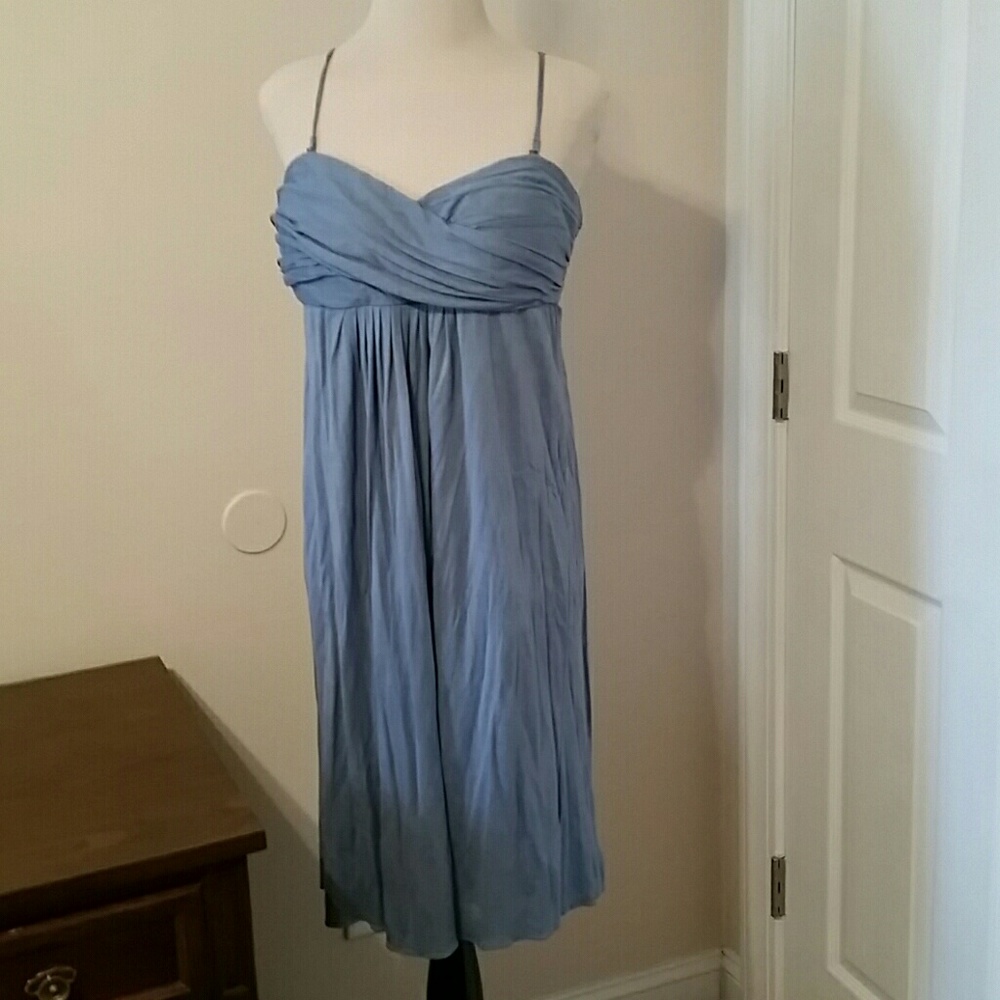 Strapless jersey dress